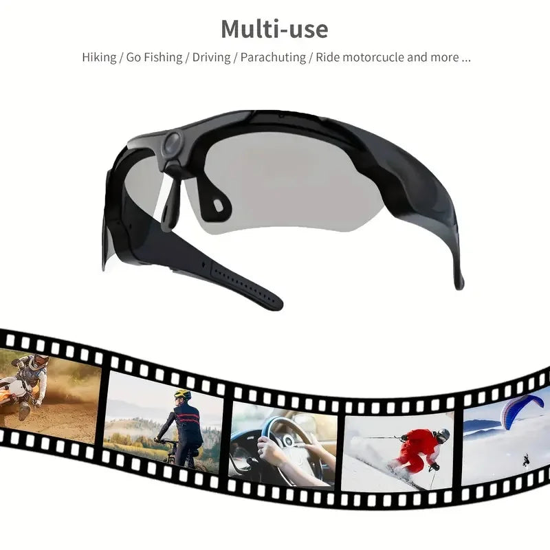 2026 Glasses With 1080p High-definition Mini Camera Smart Glasses Cycling Recorder Outdoor Sports Recording Goggles