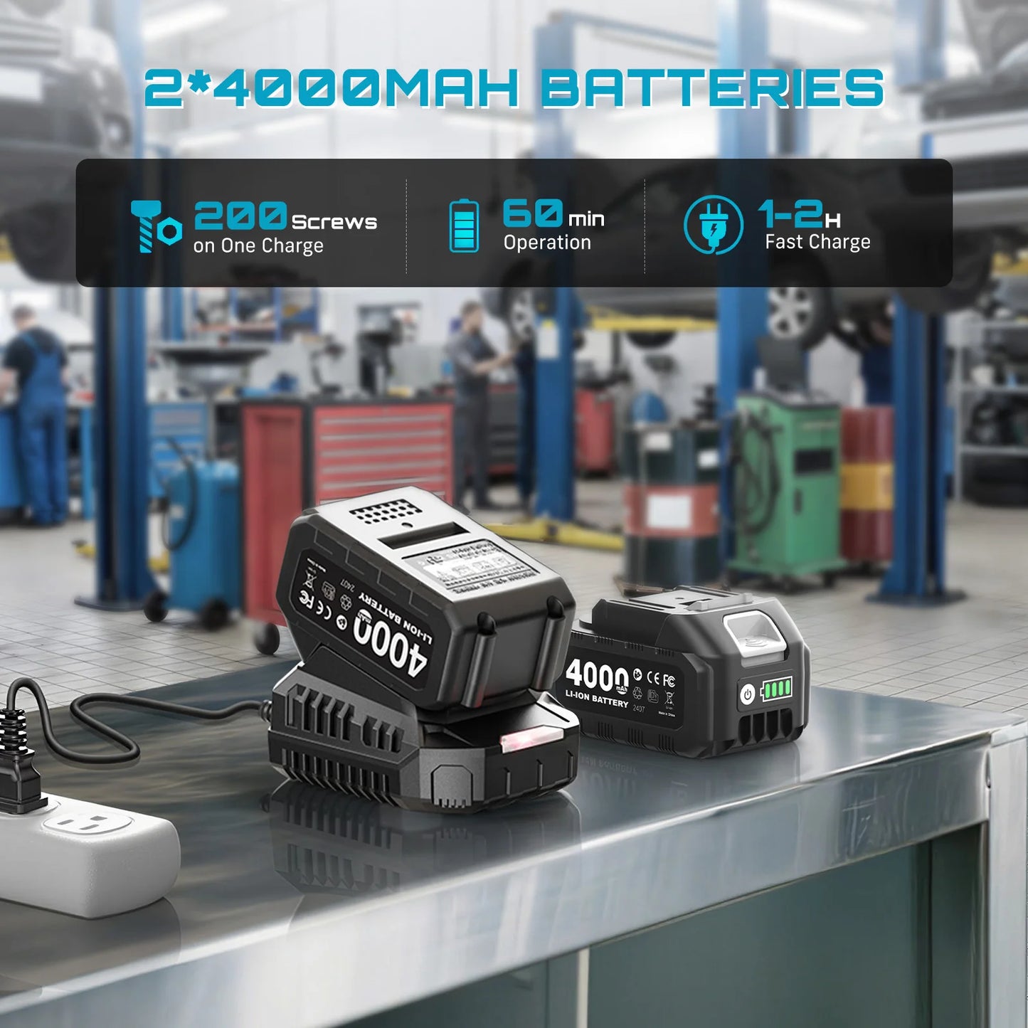 1300N.m Cordless Brushless Impact Driver For Car Home DIY