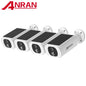Night Vision Security Cameras Set 2.4G Wireless WIFI Camera Solar Power Built-in Battery Night Vision