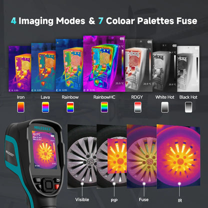 Thermal Imaging Camera with Infrared Temperature Meter For Repair, Pipeline leak Detection