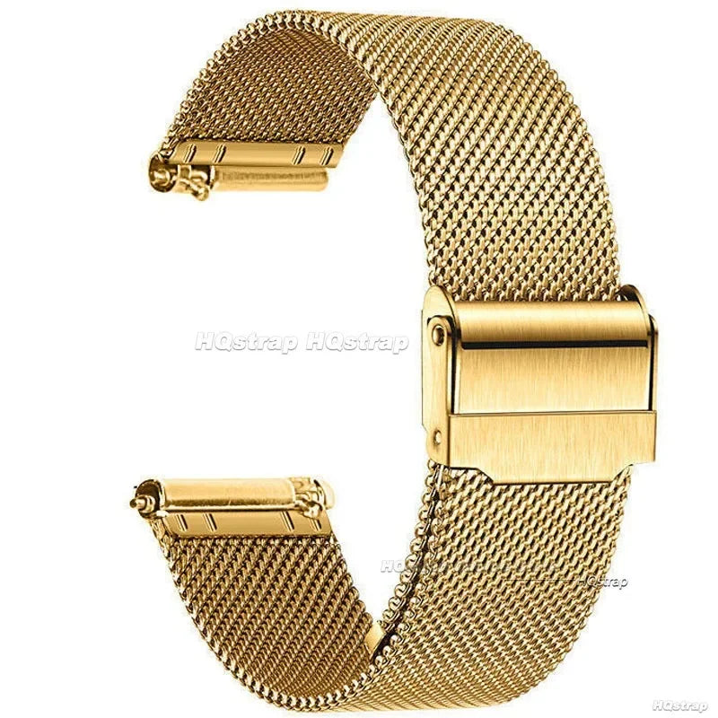 Quick Release Milanese Strap Universal Bracelet for DW  18mm - 24mm 0.6mesh Stainless Steel