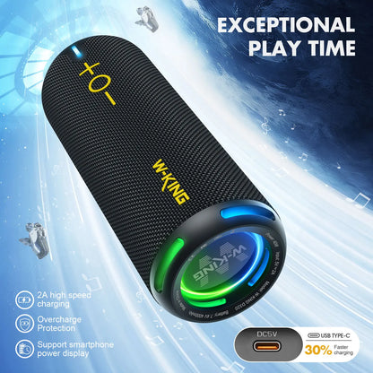 40W Portable Waterproof Speaker with Party lights
