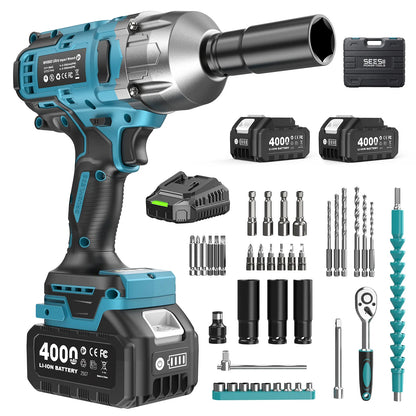 1300N.m Cordless Brushless Impact Driver For Car Home DIY