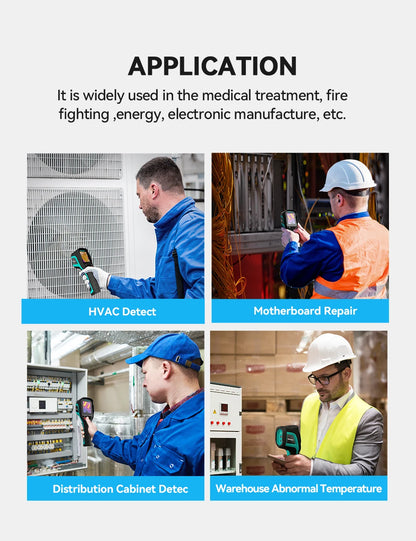 Thermal Imaging Camera with Infrared Temperature Meter For Repair, Pipeline leak Detection