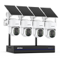 4MP Wireless PT Solar Security Camera System 16CH NVR 2.4G&5.8G dual-band Built-in Battery