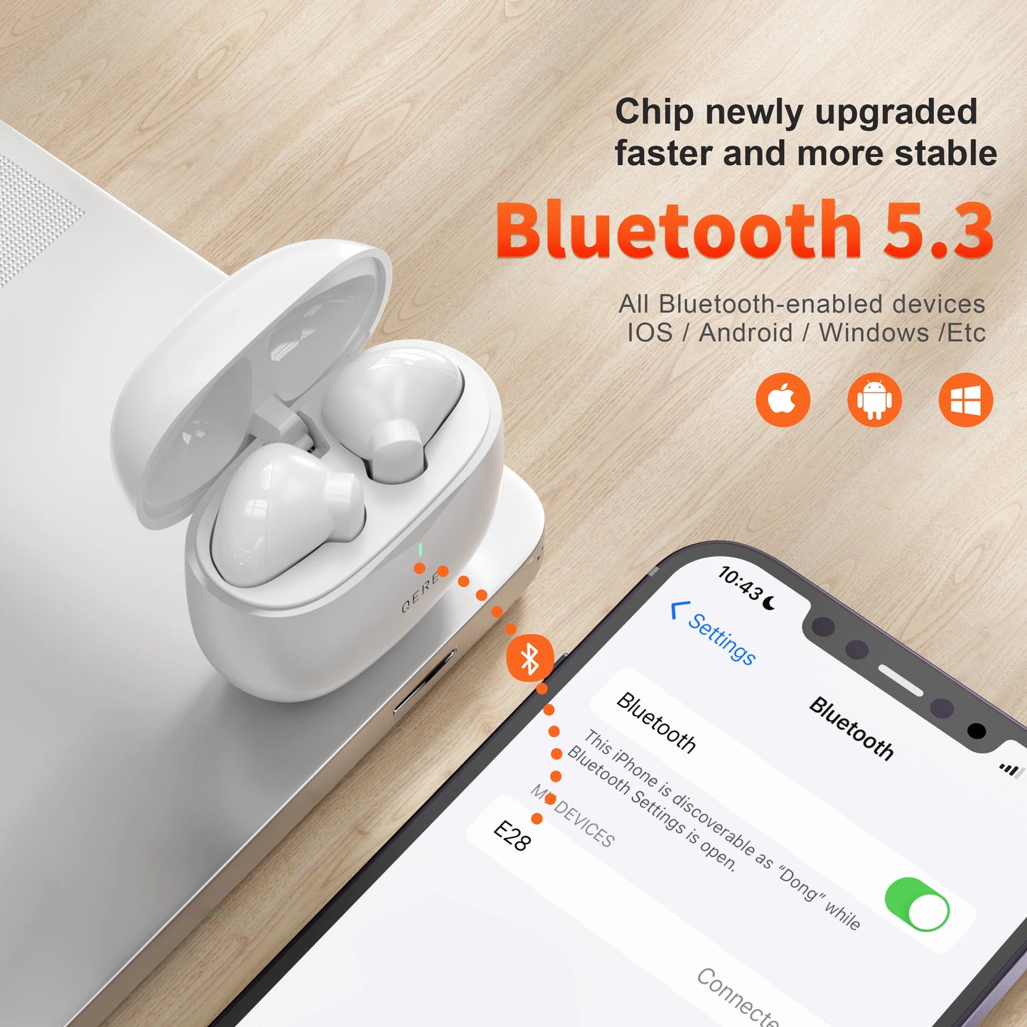 Bluetooth  Hi/FI Low Latency waterproof Earbud
