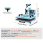 8 in 1 Heat Press/Transfer Machine for T-Shirts/Mugs/Hats/Plates Pink
