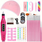 Professional Electric Nail Manicure Kit with UV Nail Dryer Lamp