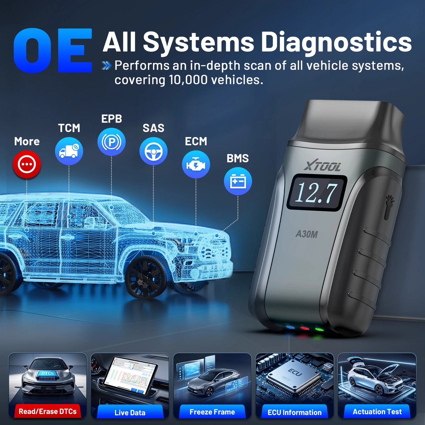 A30M v 2.0 Full System Automotive Diagnostic Tool