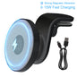 15W Wireless Magnetic Car Chargers/Fast Charging Docking Station 360 Degree