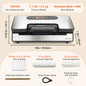 Vacuum Sealer Machine, Multifunction Automatic Food Packaging with Bag Roll Storage