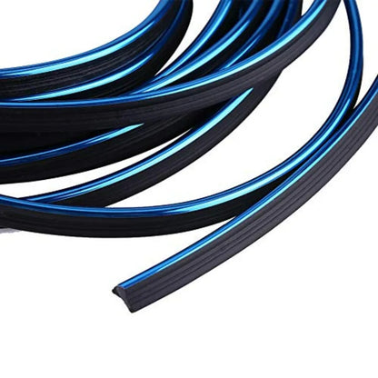 Car Interior Trim Strip Exterior Moulding Strip Blue Flexible Decorative Line 5M