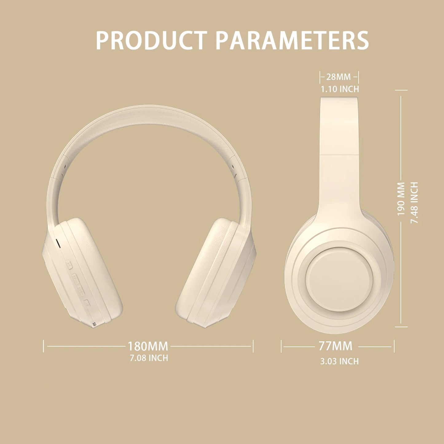 Wireless Bluetooth Headphones with Noise Reduction