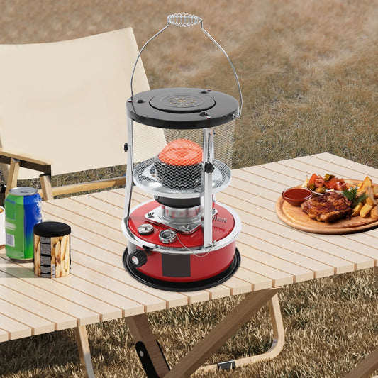 8000 BTU Kerosene Heaters, 5.2L Gal Fuel Capacity Kerosene Stove Heater, Adjustable Height Portable Kerosene Space Heater