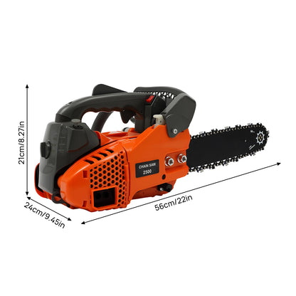 9000 RPM Gasoline Chainsaw,  25.4cc 2-Stroke Engine