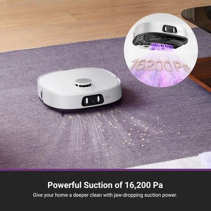 Robot Vacuum and Mop with Self Emptying Base with Anti Tangle AI Obstacle Avoidance
