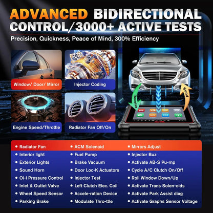 MK900BT MK900-BT Car Bi-directional Diagnostic Tools 40+ Services