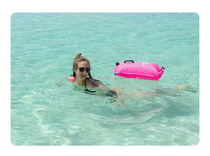 Inflatable Swimming Buoy Waterproof with 28L Storage Dry Bag