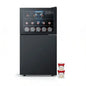 2.6 cu.ft glass-door mini fridge with freezer, reversible design