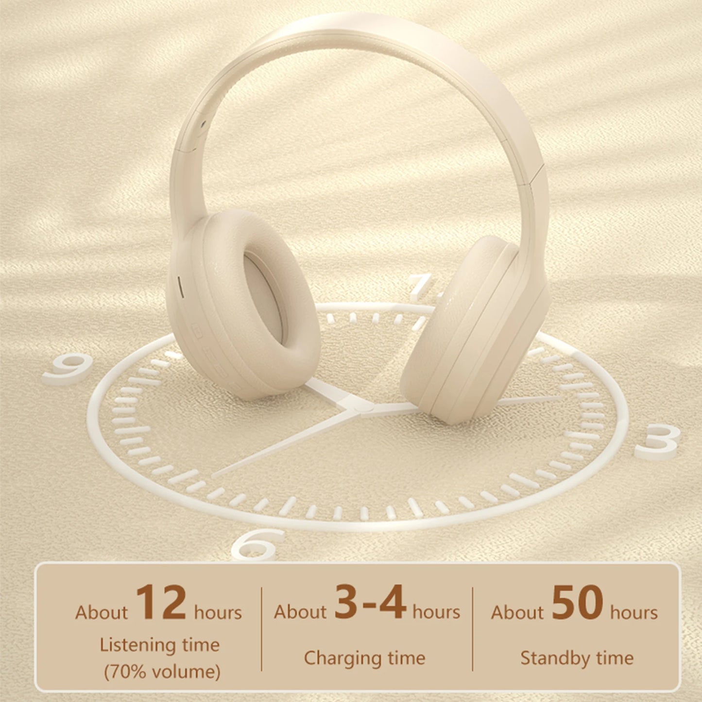 Wireless Bluetooth Headphones with Noise Reduction