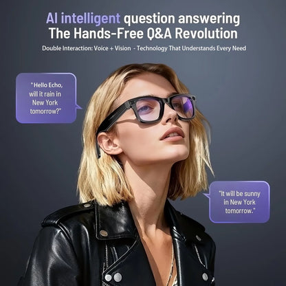 AI Smart Video Glasses with Camera and Photo Capabilities