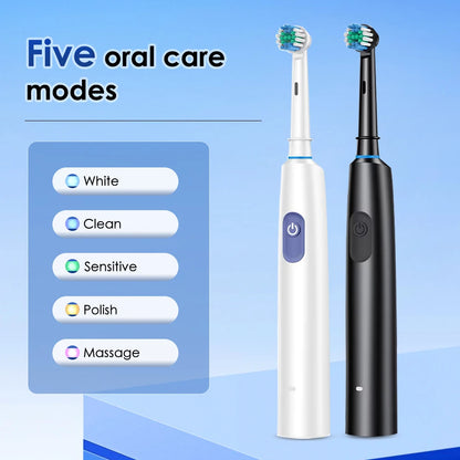 Kids Smart Electric Toothbrush with Rotary Heads and 5 Modes Setting,