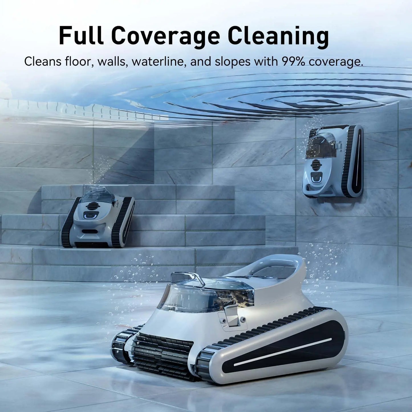 (2025 New)  Pro Cordless Robotic Cleaner, for Inground Pools