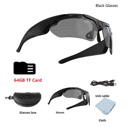 2026 Glasses With 1080p High-definition Mini Camera Smart Glasses Cycling Recorder Outdoor Sports Recording Goggles