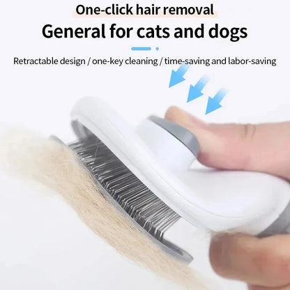 Dog / Cat Self Cleaning Pet Hair Remover Brush