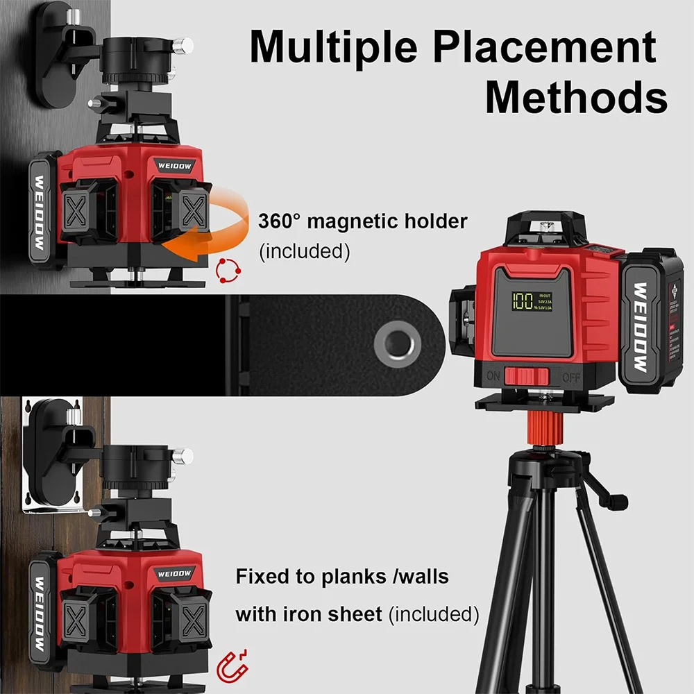 Professional 4D 16 Lines Laser Level with 360 Self Leveling Laser
