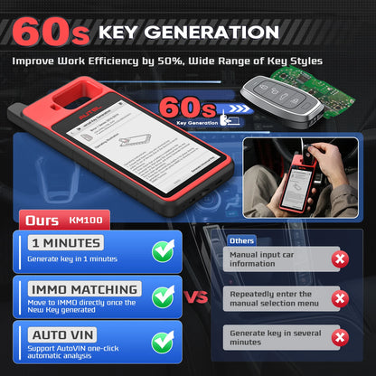 KM100X Key Fob Programming Tool