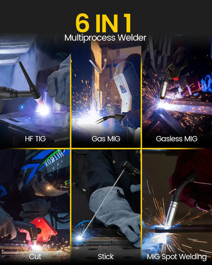 220V Multi-function 6 in 1 Welding Machine