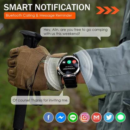 KE3 2025 New Bluetooth smartwatch With Flashlight