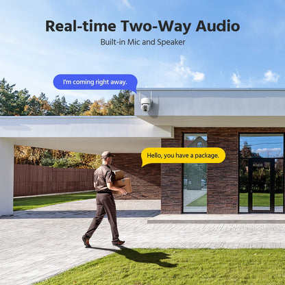 4MP Wireless PT Solar Security Camera System 16CH NVR 2.4G&5.8G dual-band Built-in Battery