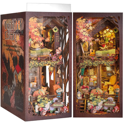 Book Nook Kit Magic House DIY Wooden Puzzle Bookshelf Home Decoration Gifts