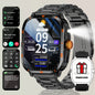 2025 Men's Smart Watch with Wireless Calling, and Dual Straps (Stainless Steel+Silicone),