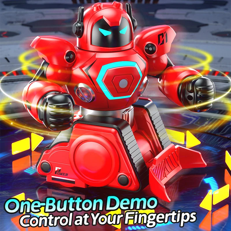 Interactive 2.4G Remote Control Football Fighting Robots Double Battle Boxing Game