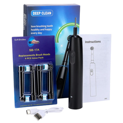Kids Smart Electric Toothbrush with Rotary Heads and 5 Modes Setting,