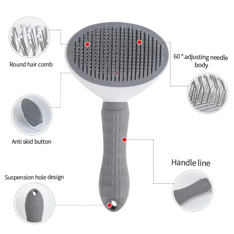 Dog / Cat Self Cleaning Pet Hair Remover Brush
