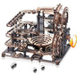 Marble Spaceport 3D Wooden Puzzle Motor driven Mechanical Model Kits for Kids Adults