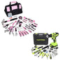220-Piece Pink Tool Set and 177-Piece 20V Drill Set