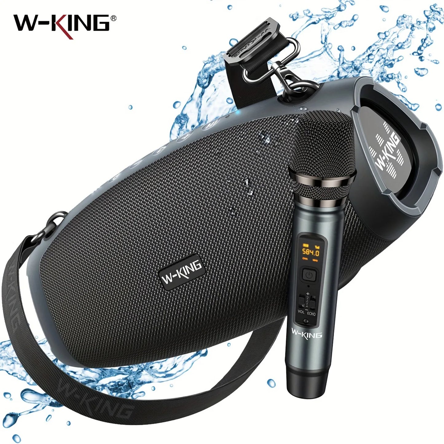70W Portable Bluetooth Speakers with Wireless Microphone