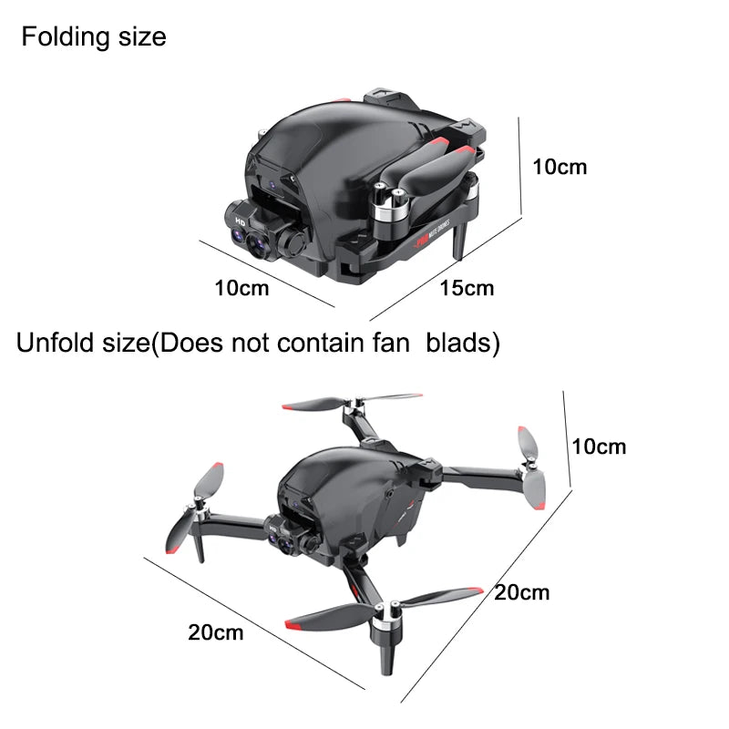 CS16 drone with double camera, and 360 Degree Obstacle Avoidance