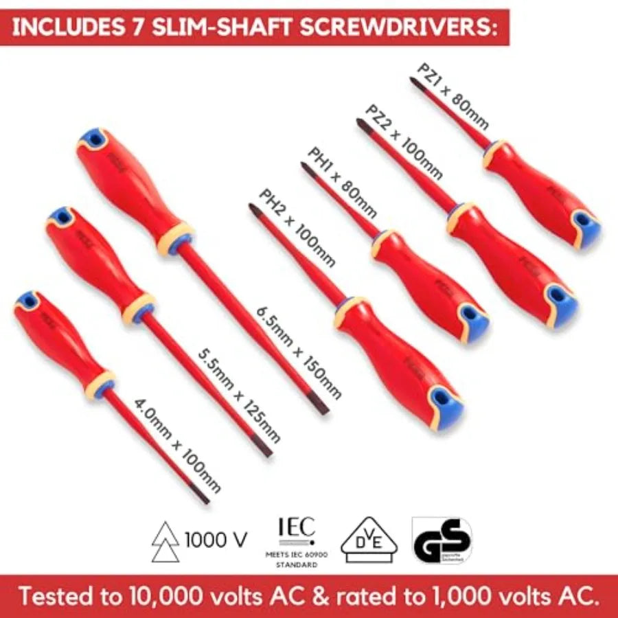 12-Piece Insulated Electrician Tool Set