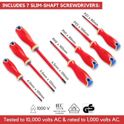 12-Piece Insulated Electrician Tool Set