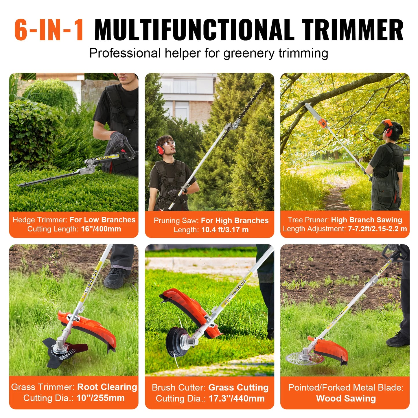 6-in-1 Multi-Functional Trimming Tools Package Weed-eater