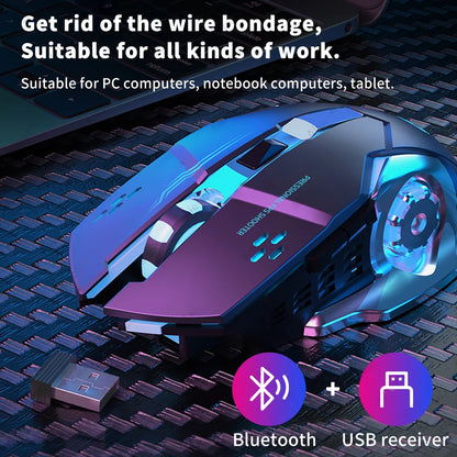 Rechargeable Wireless Bluetooth Gaming Computer Mouse
