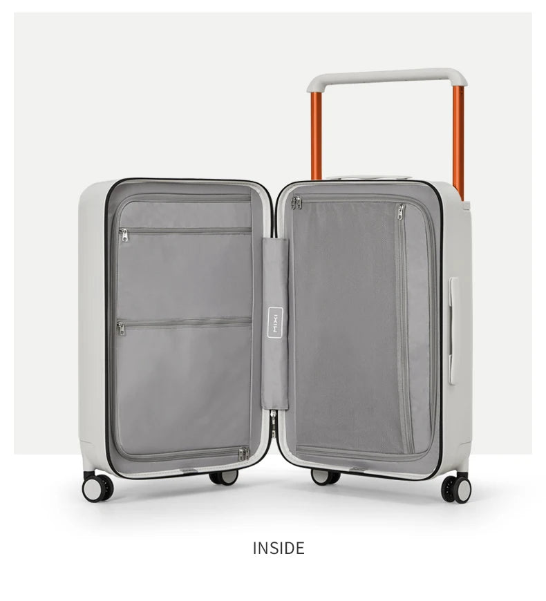 Gorgeous Wide Handle Suitcase 24" Travel Luggage Rolling Wheels Women Men 20" Carry On Cabin Hardside Patent Design M9276