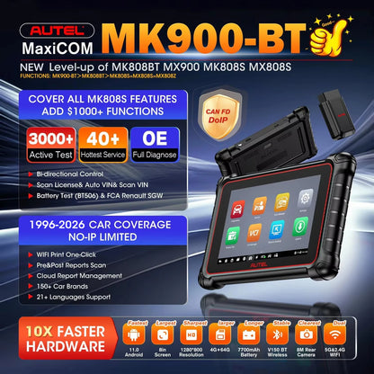 MK900BT MK900-BT Car Bi-directional Diagnostic Tools 40+ Services