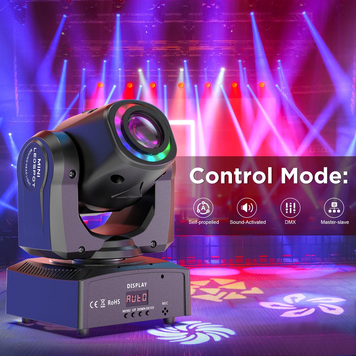 LED Rotating Beam Stage Light